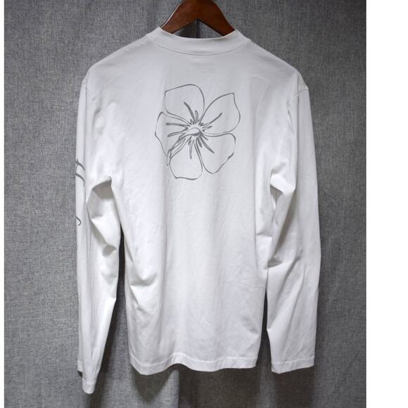 James Perse White Long Sleeve Graphic Shirt Men’s Size 1 Small - Picture 4 of 4